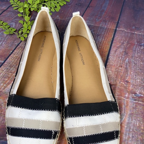 Coastal Striped Neutral Espadrilles by Adrienne Vittadini - Picture 6 of 12